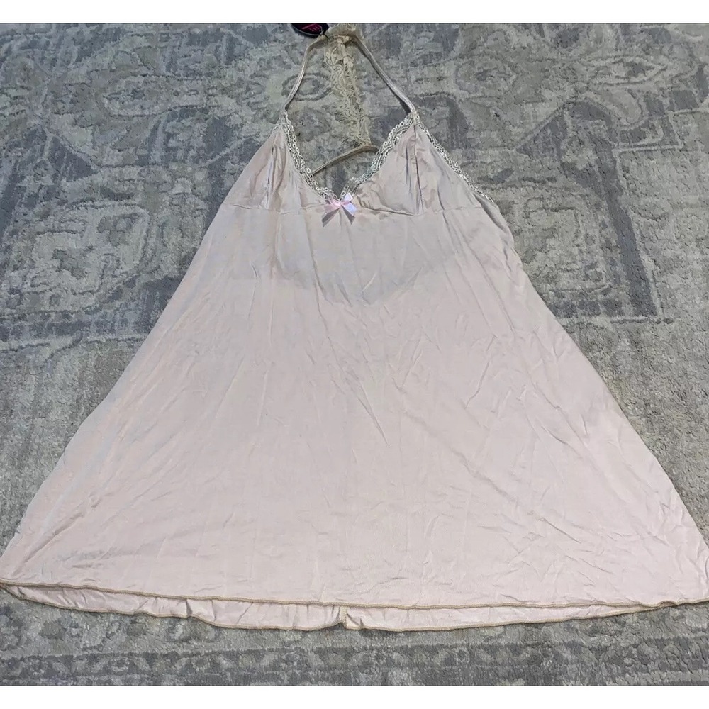 New avidlove women lingerie gown Nighty XXL‎ 2XL Nude Pink